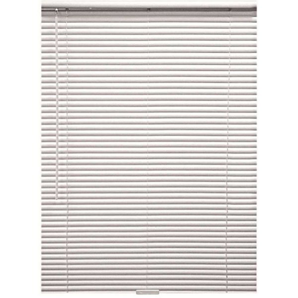 Designers Touch White Cordless Room Darkening Aluminum Mini Blind 1 in. Slats 28.5 in. W x 72 in. L 10793478523870